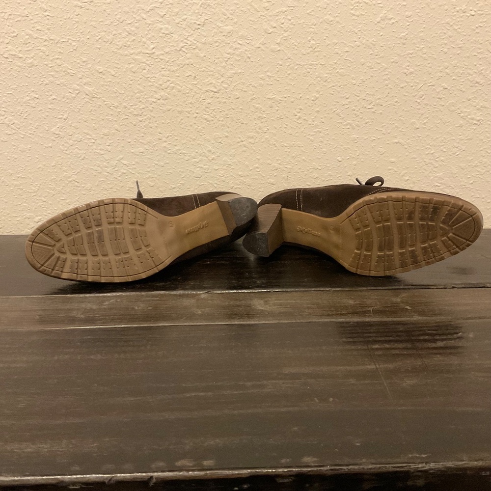 Melluso Booties, Walk Brown Suede Retro Oxford, Italian Made, Size 40 - Picture 7 of 12